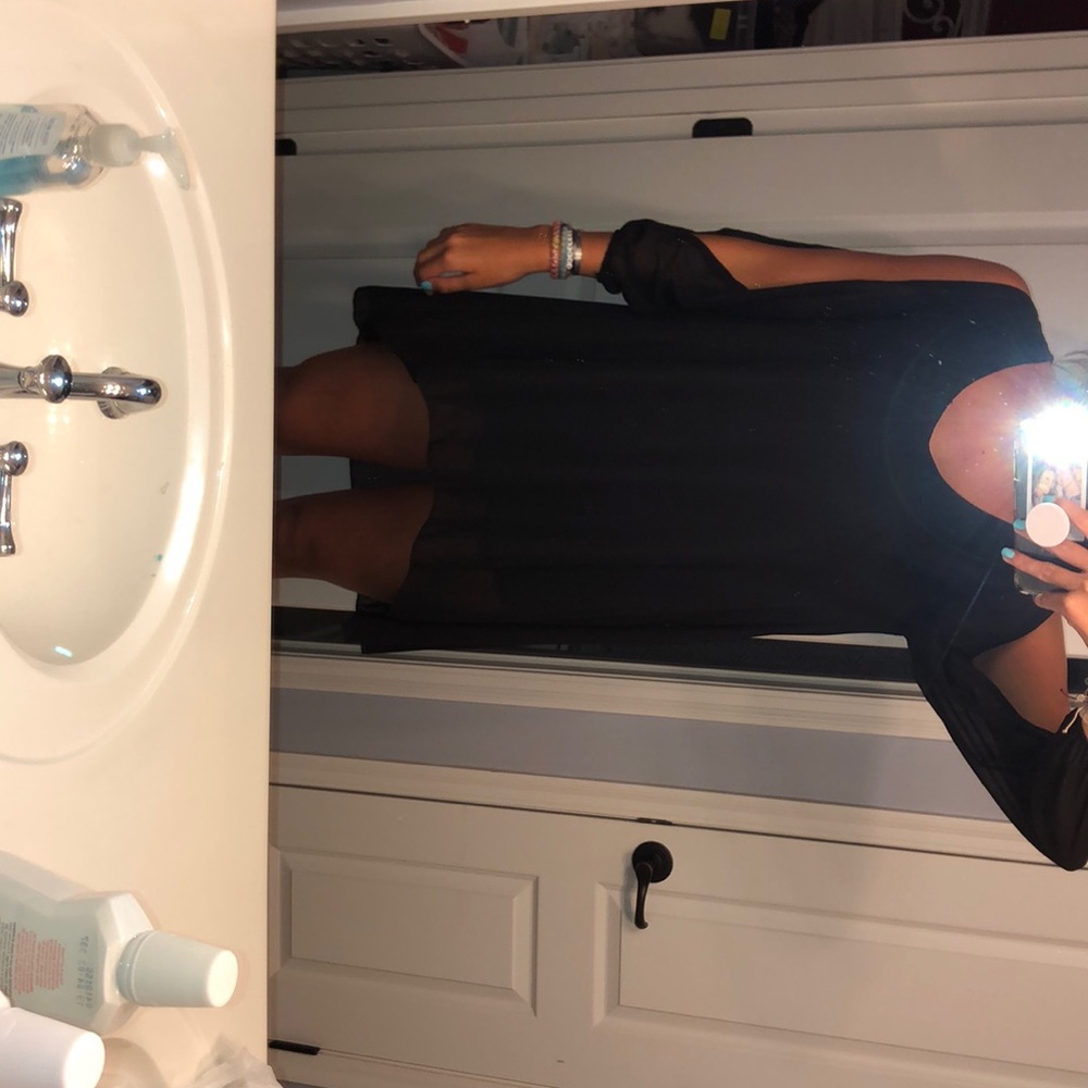 Black sheer dress, never worn